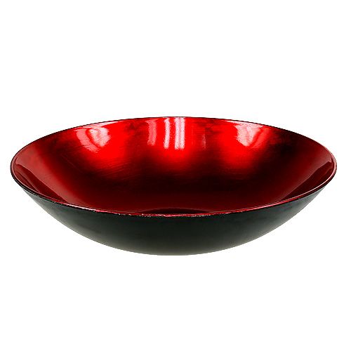 Floristik24 Table decoration bowl red Ø28cm plastic