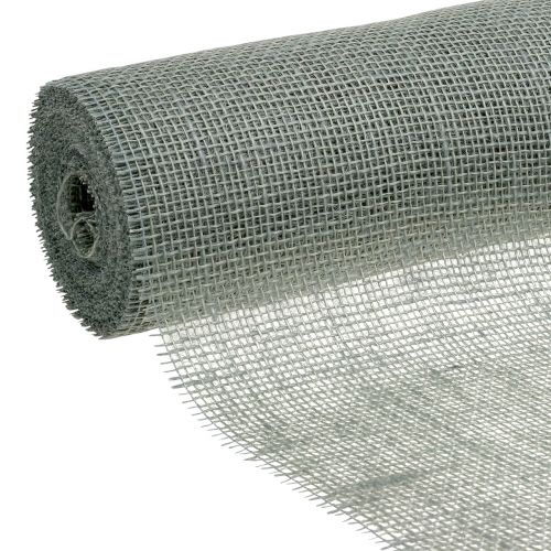 Floristik24 Table runner jute ribbon blue gray 30cm 10m