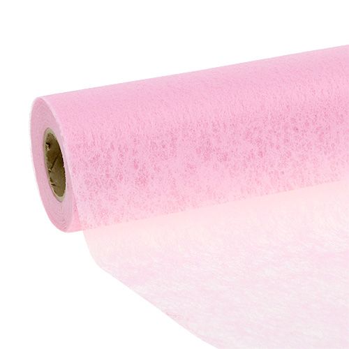 Floristik24 Table runner fleece pink 23cm 25m
