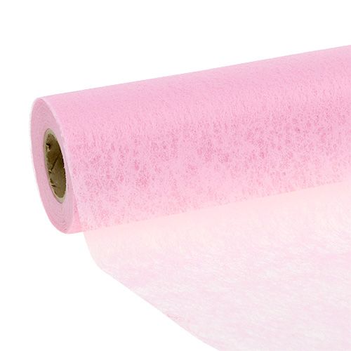 Table runner fleece pink 23cm 25m