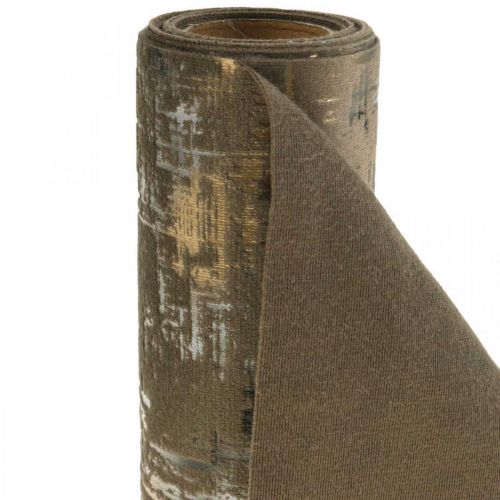 Floristik24 Table runner brown table runner table decoration polyester L250cm W20cm