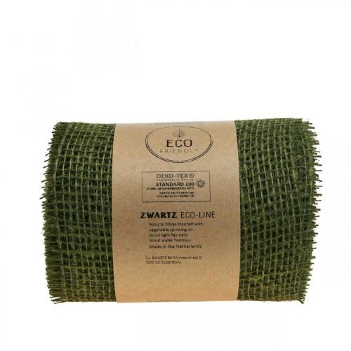 Product Table runner jute jute tape table tape olive green W15cm L10m