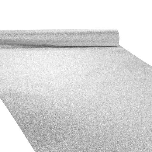 Table runner silver 50cm 3m