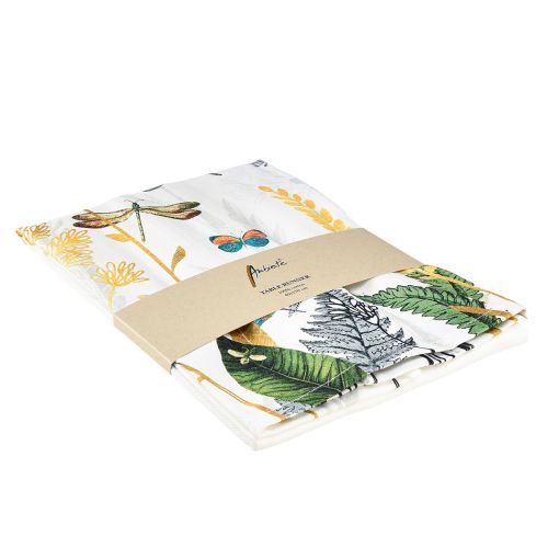 Product Table runner summer table ribbon meadow summer white 40x150cm