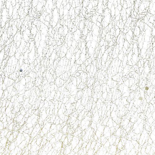Floristik24 Table runner table ribbon champagne glitter W35cm L200cm