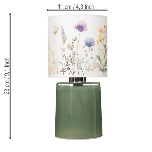 Product LED table lamp with floral pattern for stylish living room lighting, 23cm