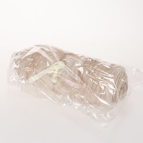 Beige table runner with faux