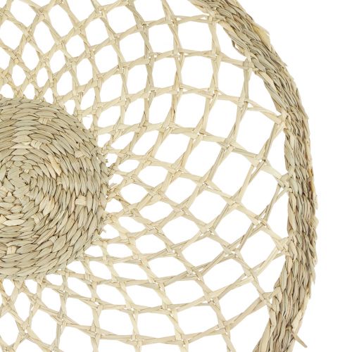 Floristik24 Seagrass placemat round braided summer decoration for the table Ø38cm
