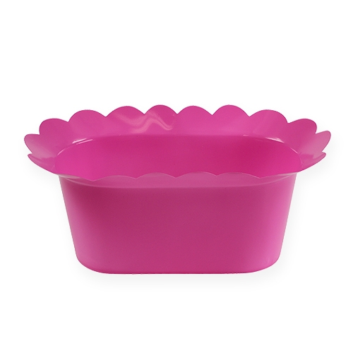 Floristik24 Plastic pot oval colored 23cm 10pcs