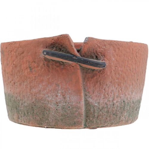 Floristik24 Concrete flower pot cachepot terracotta pot Ø18.5cm H10.5cm