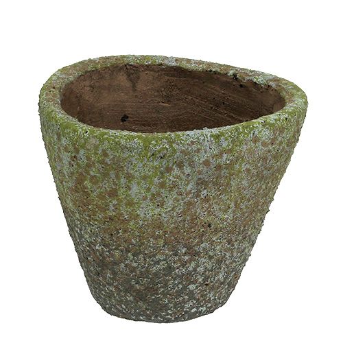 Pot gray moss Ø16cm H13.5cm 1p