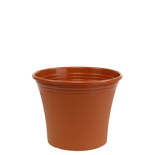 Floristik24 Pot “Irys” plastic terracotta Ø15cm H13cm, 1pc