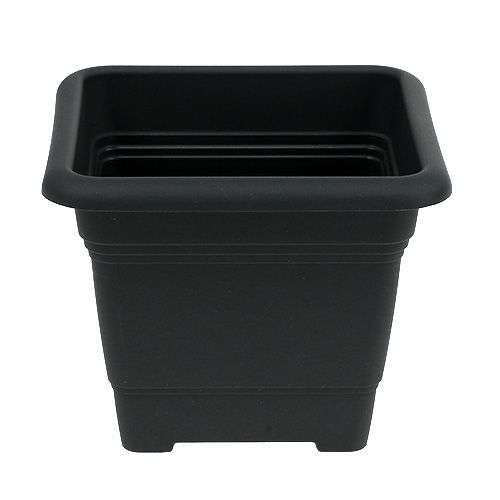 Floristik24 Pot “Nora” 23cm x 23cm H18.5cm anthracite 1 pc