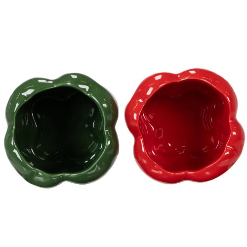 Product Paprika ceramic planter for modern kitchen decor, suitable for any interior style, 13cm, 2 pieces