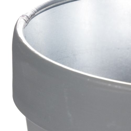 Product Flower pot with daisy motif for stylish interior design, 11cm, 4 pieces