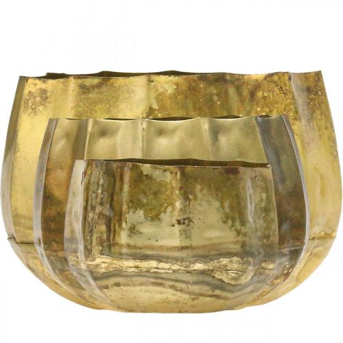 Product Decorative bowl brass metal bowl Ø22/18/14cm set of 3