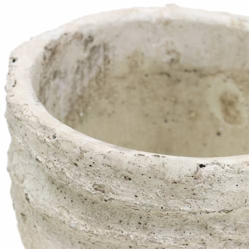 Floristik24 Plant pot white antique Ø12.5cm H11cm 2pcs