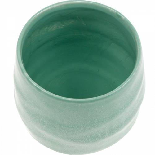 Floristik24 Ceramic pot, plant bowl, corrugated ceramic pot Ø16cm 2pcs