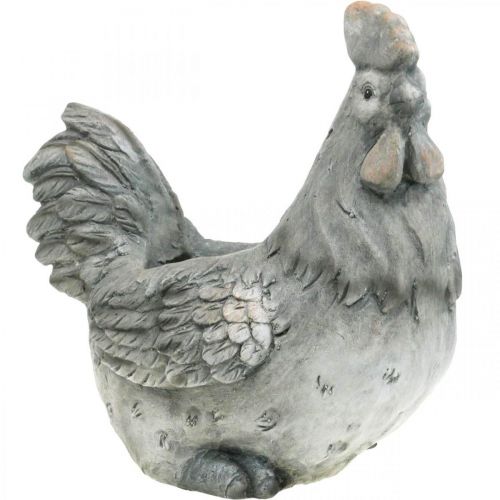 Chicken for planting, Easter decoration, plant pot, spring, decorative chicken concrete look H30cm