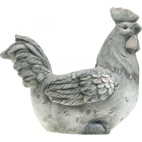 Floristik24 Chicken for planting, Easter decoration, plant pot, spring, decorative chicken concrete look H30cm