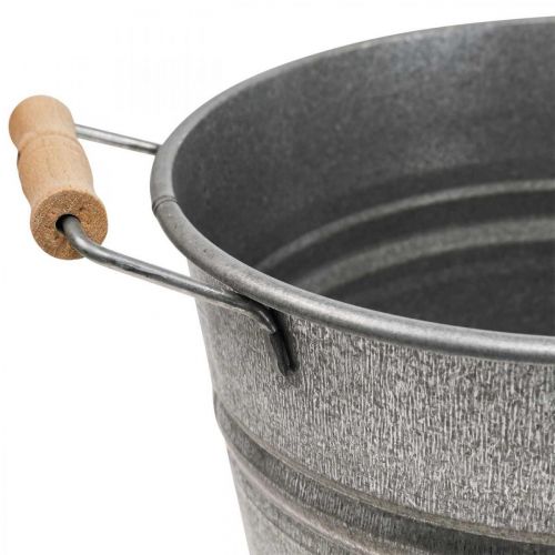 Floristik24 Planter planter vintage decorative metal bucket Ø26cm H23cm