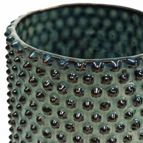 Floristik24 Planter blue, white Ø11cm H10cm 2pcs