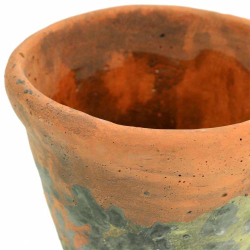 Product Plant pot cachepot vintage natural clay Ø11.5cm H9cm 3pcs