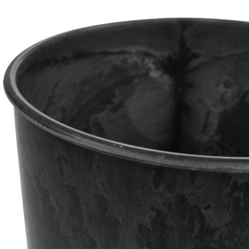 Floor vase black Vase plastic anthracite Ø17.5cm H28cm
