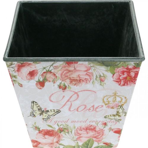 Floristik24 Planter vintage, decorative pot, planter roses H13cm W13.5cm