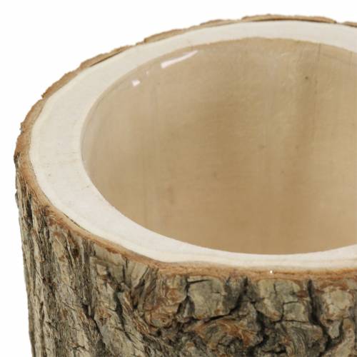 Floristik24 Plant pot elm wood Ø11-13cm H11cm