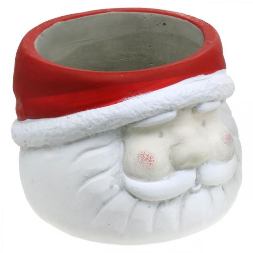 Floristik24 Planter Santa Claus flower pot Christmas concrete H10cm 2pcs