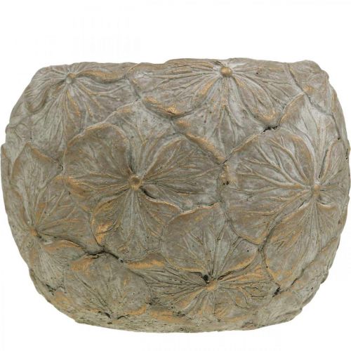 Floristik24 Flower pot concrete small flower pattern vintage look Ø15cm H11cm
