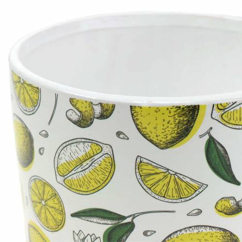 Floristik24 Planter lemon yellow Ø8/10/13cm set of 3