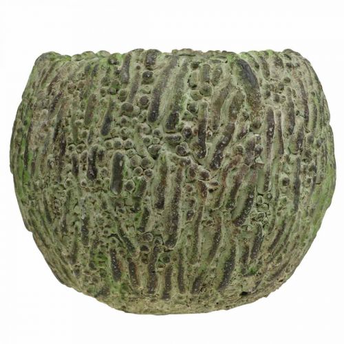 Product Planter concrete antique look green, brown planter Ø13cm