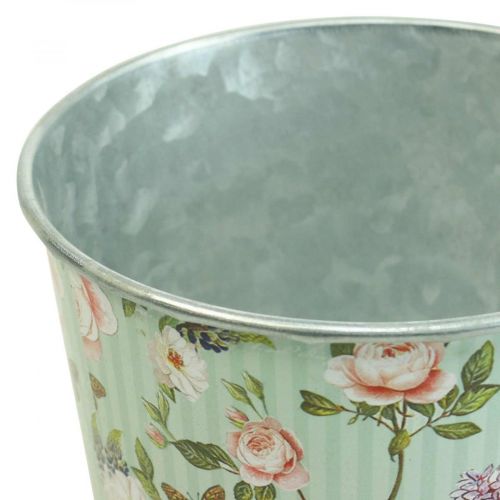 Floristik24 Flower pot roses planter metal summer Ø12cm H10.5cm