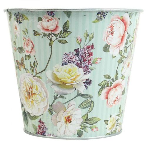 Floristik24 Flower pot roses planter metal summer Ø14cm H12.5cm