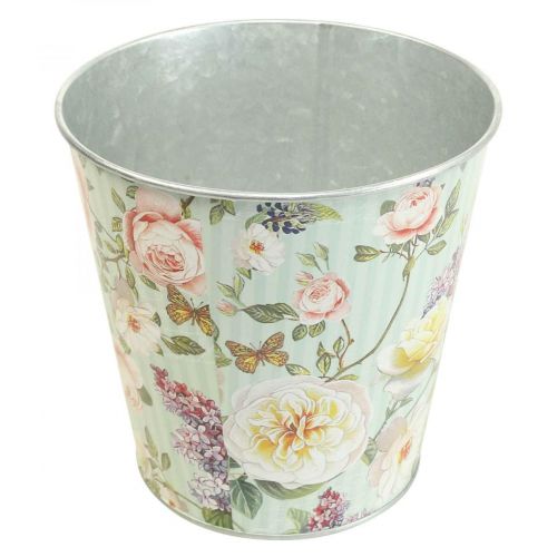 Floristik24 Flower pot roses planter metal summer Ø15.5cm H15cm