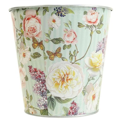 Floristik24 Flower pot roses planter metal summer Ø15.5cm H15cm