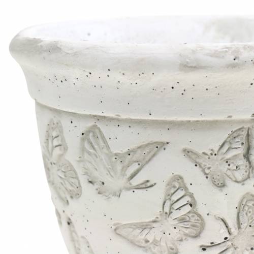 Floristik24 Planter pot cup with butterflies Ø11cm H10cm 6pcs