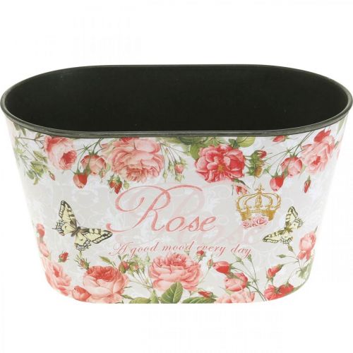 Product Plant pot roses, decorative vessel, flower tray 21.5cm / 18.5cm set of 2