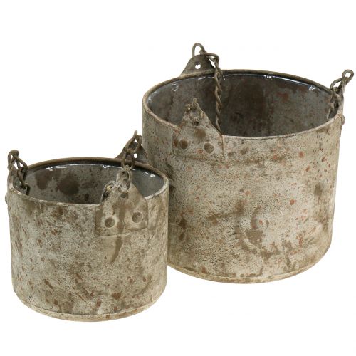 Floristik24 Plant pot for hanging antique Ø10/14cm 2pcs