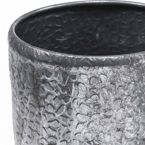Floristik24 Antique zinc silver cachepot Ø22 / 26 / 30cm, set of 3