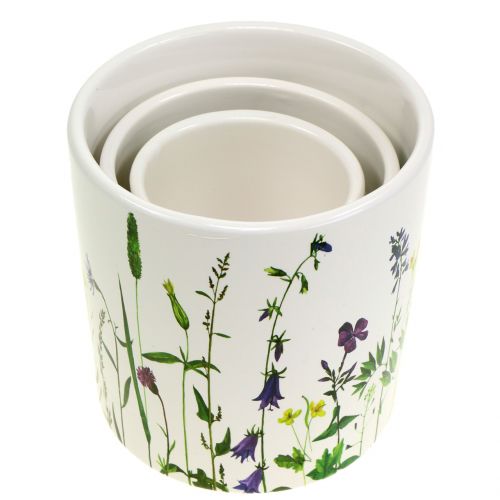 Floristik24 Planter flower design Ø12 / 10 / 8cm, set of 3