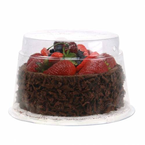Floristik24 Artificial chocolate cream cake Ø15cm H11.5cm