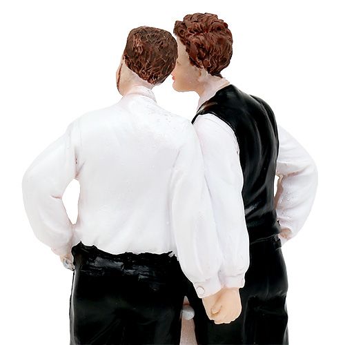Product Cake figure male couple with cake 16.5cm