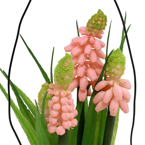 Product Grape hyacinth artificial pink in a glass 16cm