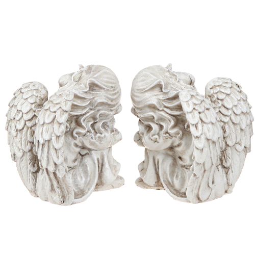 Product Mourning angel sitting figurine Cream 6.5×5×7.5cm 2pcs