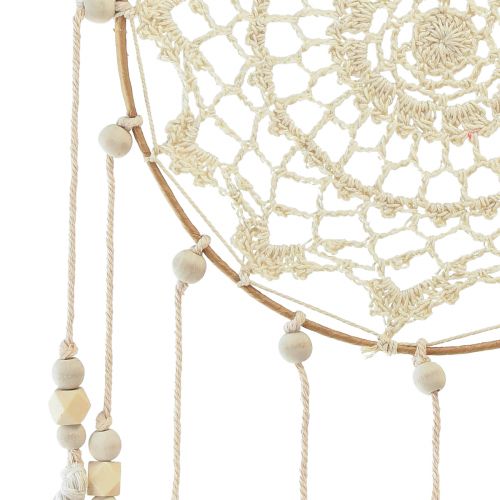 Product Macrame Dreamcatcher Wall Hanging Boho Chic Wall Decor Handmade Cream Ø22cm H54cm