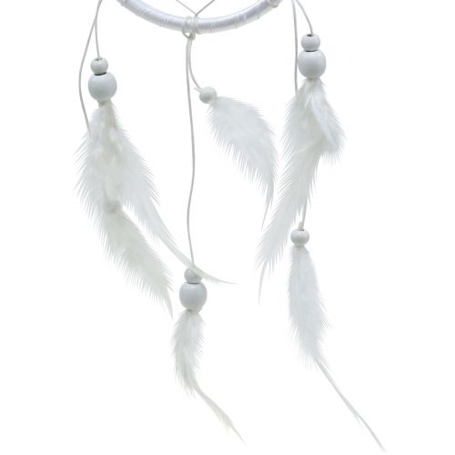 Floristik24 Dream catcher with feathers white 50cm 2pcs