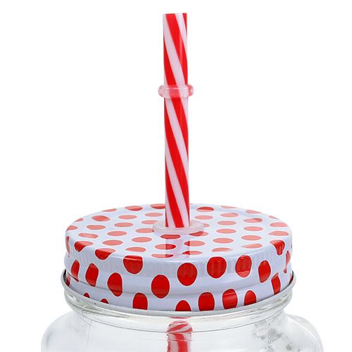 Product Drinking glass with lid &amp; handle Ø7cm H13.5cm